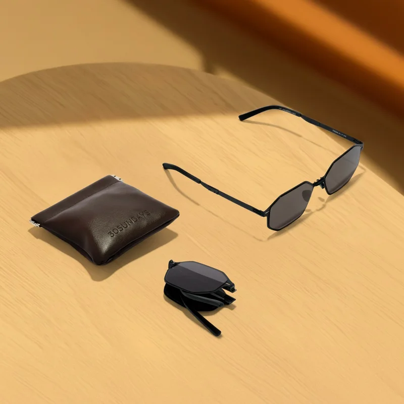30Sundays Unisex FOLKS Sunglasses - Lens Size: 55 mm - Black